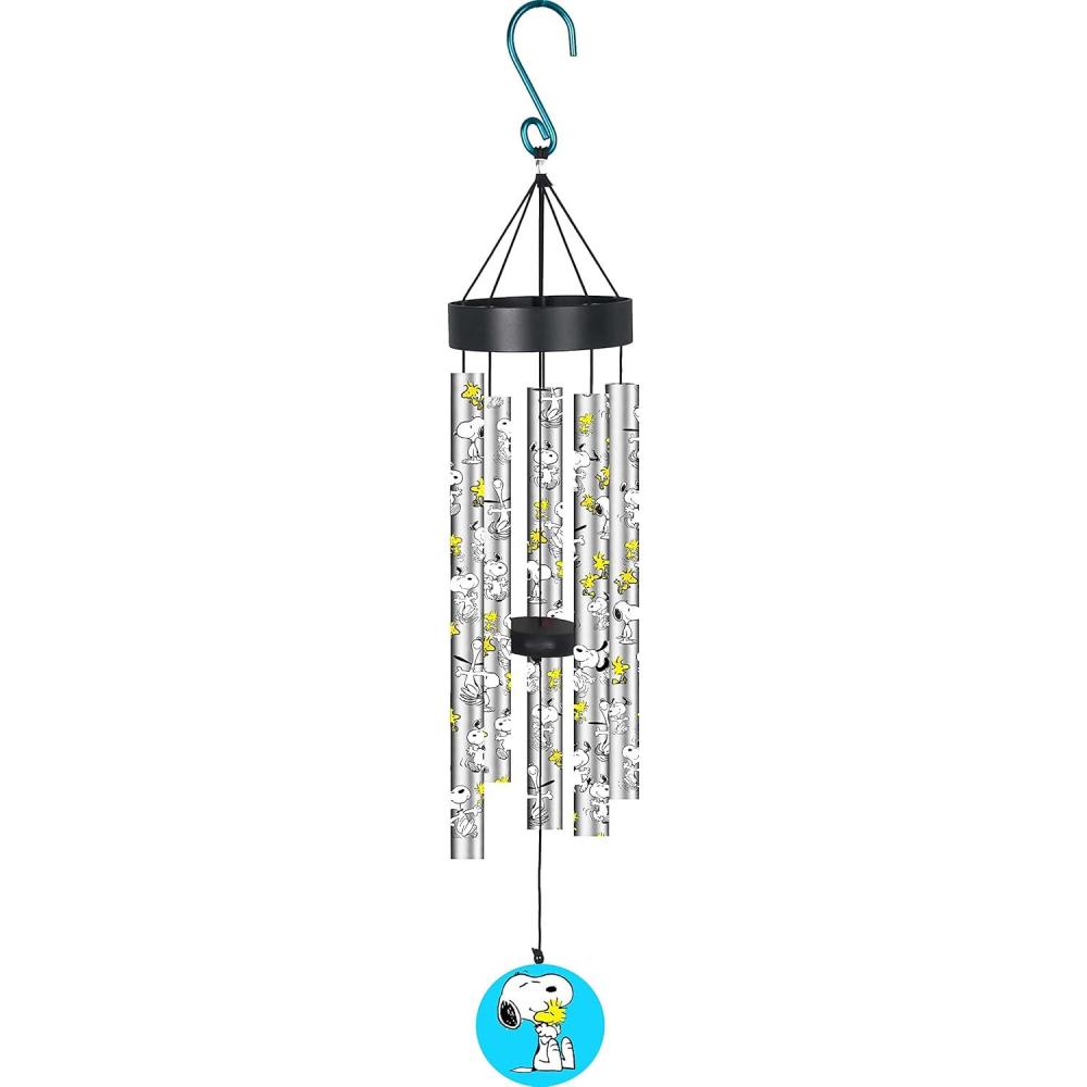 image:imageSpoontiques Peanuts Group Wind Chime  Outdoor Garden Dcor  Decorative Chimes for Yard Garden Backyard and Patio DecorationSnoopy Uv