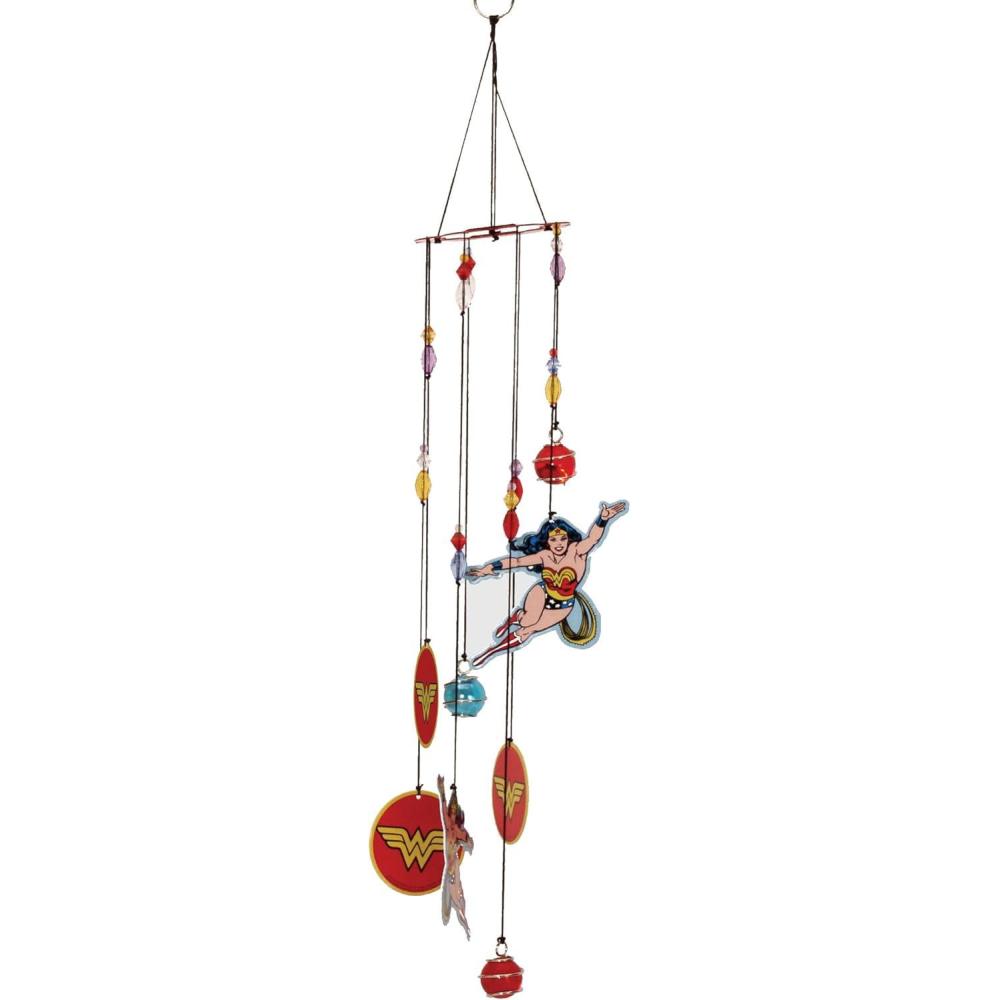 image:imageSpoontiques Peanuts Group Wind Chime  Outdoor Garden Dcor  Decorative Chimes for Yard Garden Backyard and Patio DecorationWonder Woman