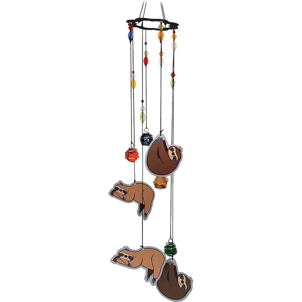 image:imageSpoontiques Sloth Wind Chime Outdoor Garden Dcor Decorative Chimes for Yard Garden Backyard and Patio Decoration
