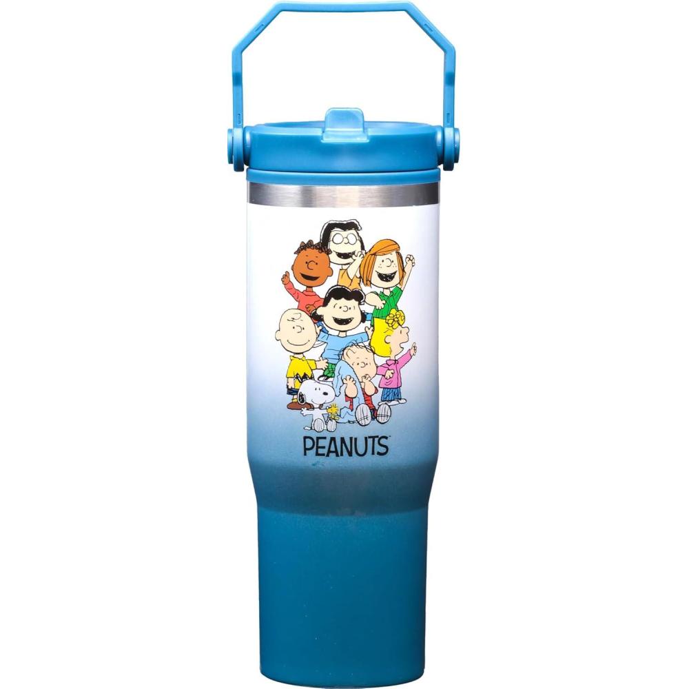 image:imageSpoontiques Wonder Woman Stainless Steel Water Bottle 10 Tall Twist Off Lid amp Carrying Handle Stainless Steel Outer Wall amp Acrylic Inner WallPeanuts Group