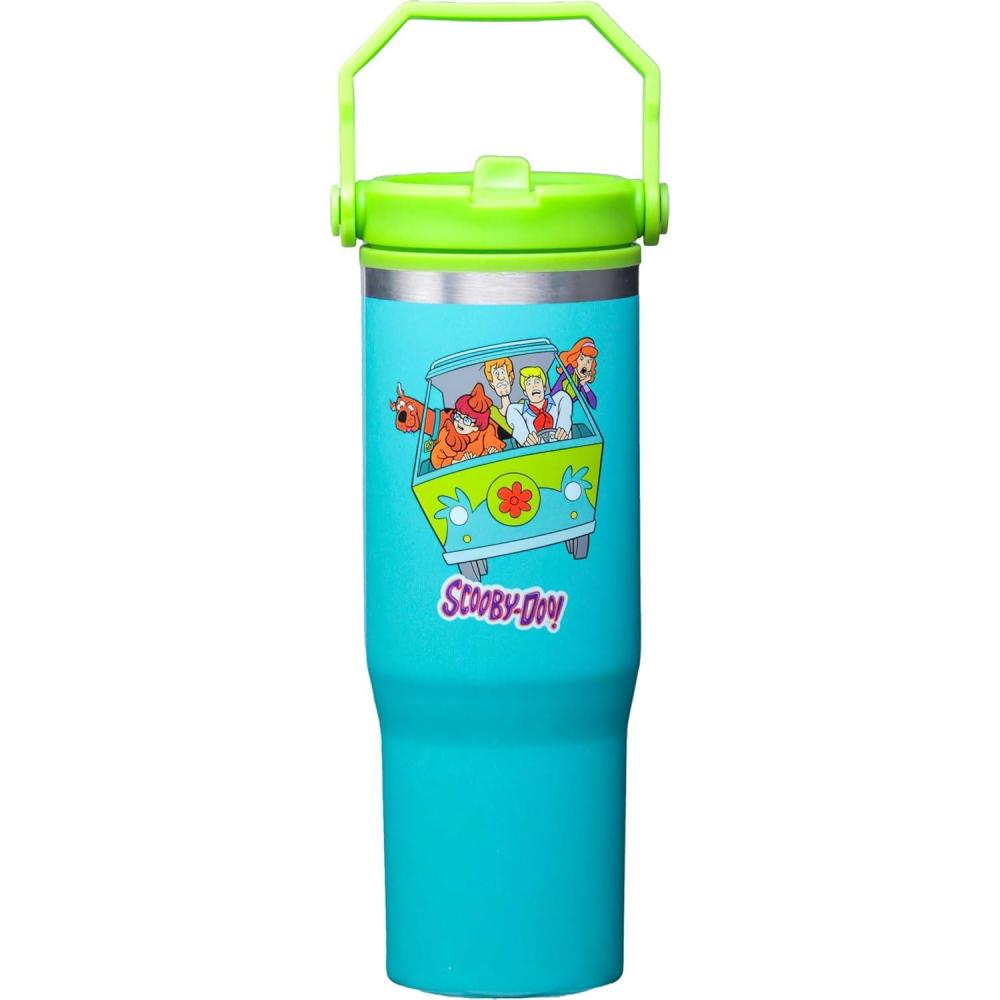 image:imageSpoontiques Wonder Woman Stainless Steel Water Bottle 10 Tall Twist Off Lid amp Carrying Handle Stainless Steel Outer Wall amp Acrylic Inner WallScooby Doo