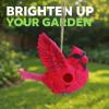 Spoontiques – Birdhouse – Garden Décor – Decorative Bird House for Yard and Garden Decoration – Hanging Novelty for Outdoor Patio – Birds/Tree Stump(Cardinal)