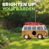 Spoontiques – Birdhouse – Garden Décor – Decorative Bird House for Yard and Garden Decoration – Hanging Novelty for Outdoor Patio – Flamingo Birdhouse(Beach Van)