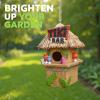Spoontiques – Birdhouse – Garden Décor – Decorative Bird House for Yard and Garden Decoration – Hanging Novelty for Outdoor Patio – Flamingo Birdhouse(Tiki Bar)