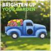 Spoontiques – Birdhouse – Garden Décor – Decorative Bird House for Yard and Garden Decoration – Hanging Novelty for Outdoor Patio – Taco Truck Birdhouse(Truck with Flowers)