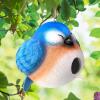 Spoontiques – Birdhouse – Garden Décor – Decorative for Yard and Garden Decoration – Hanging Novelty Birdhouse for Outdoor Patio – Blue Bird