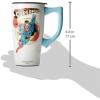 Spoontiques – Ceramic Travel Coffee Mug with Lid and Handle – Spill Proof Lid – Double Walled Mug for Hot and Cold Beverages – Microwave and Dishwasher Safe – Gilmore Girls Travel Mug(Superman)
