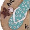 Spoontiques – Garden Décor – Beach Sandals Stepping Stone – Decorative Stone for Garden