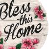 Spoontiques – Garden Décor – Bless This Home Stepping Stone – Decorative Stone for Garden