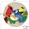Spoontiques – Garden Décor – Bright Birds Stepping Stone – Decorative Stone for Garden