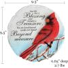 Spoontiques – Garden Décor – Cardinal Stepping Stone – Decorative Stone for Garden(Cardinal Blessing)