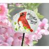Spoontiques – Garden Décor – Garden Stake – Decorative Stake for Lawn and Yard – 24” High – Durable Weather Resistant Resin Sign for Home Décor – Cardinal Memorial Garden Stake(Cardinal Memorial)