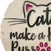 Spoontiques – Garden Décor – Grandma’s Garden Stepping Stone – Decorative Stone for Garden(Cats Purrfect)