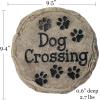 Spoontiques – Garden Décor – Grandma’s Garden Stepping Stone – Decorative Stone for Garden(Dog Crossing)