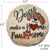 Spoontiques – Garden Décor – Grandma’s Garden Stepping Stone – Decorative Stone for Garden(Dogs Make a Home)