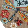 Spoontiques – Garden Décor – Home Sweet Dragonfly Stepping Stone – Decorative Stone for Garden