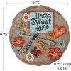 Spoontiques – Garden Décor – Home Sweet Dragonfly Stepping Stone – Decorative Stone for Garden