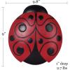 Spoontiques – Garden Décor – Ladybug Stepping Stone – Decorative Stone for Garden