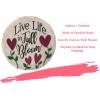 Spoontiques – Garden Décor – Life in Full Bloom Stepping Stone – Decorative Stone for Garden
