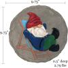 Spoontiques – Garden Décor – Lounging Gnome Stepping Stone – Decorative Stone for Garden(Lounging Gnome)