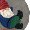 Spoontiques – Garden Décor – Lounging Gnome Stepping Stone – Decorative Stone for Garden(Lounging Gnome)