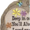 Spoontiques – Garden Décor – Memory Grandpa Stepping Stone – Decorative Stone for Garden(If Love Could Have Saved You)