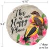 Spoontiques – Garden Décor – No Place Like Home Stepping Stone – Decorative Stone for Garden
