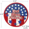 Spoontiques – Garden Décor – Police Blue Line Stepping Stone – Decorative Stone for Garden(Americana)