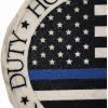 Spoontiques – Garden Décor – Police Blue Line Stepping Stone – Decorative Stone for Garden(Police Blue Line)