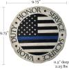 Spoontiques – Garden Décor – Police Blue Line Stepping Stone – Decorative Stone for Garden(Police Blue Line)