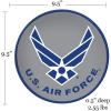 Spoontiques – Garden Décor – Police Blue Line Stepping Stone – Decorative Stone for Garden(U.S. Air Force)