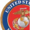 Spoontiques – Garden Décor – Police Blue Line Stepping Stone – Decorative Stone for Garden(U.S. Marines)