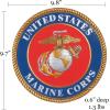 Spoontiques – Garden Décor – Police Blue Line Stepping Stone – Decorative Stone for Garden(U.S. Marines)