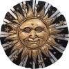Spoontiques – Garden Décor – Sunflower Stepping Stone – Decorative Stone for Garden(Sunface)