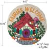 Spoontiques – Garden Décor -Life is Good Ladybug Stepping Stone – Decorative Stone for Garden(Fairies Welcome)