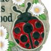 Spoontiques – Garden Décor -Life is Good Ladybug Stepping Stone – Decorative Stone for Garden(Life is Good Ladybug)