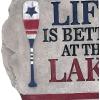 Spoontiques – Garden Décor -Mermaids Welcome Stepping Stone – Decorative Stone for Garden(Lake)