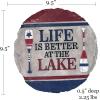 Spoontiques – Garden Décor -Mermaids Welcome Stepping Stone – Decorative Stone for Garden(Lake)
