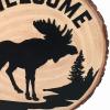 Spoontiques – Garden Décor -Mermaids Welcome Stepping Stone – Decorative Stone for Garden(Moose)