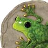 Spoontiques -Garden Décor – Turtle Stepping Stone – Decorative Stone for Garden(Raised Frog)