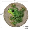 Spoontiques -Garden Décor – Turtle Stepping Stone – Decorative Stone for Garden(Raised Frog)