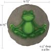 Spoontiques -Garden Décor – Turtle Stepping Stone – Decorative Stone for Garden(Yoga Frog)