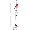 Spoontiques Gnome Wind Chime – Outdoor Garden Décor – Decorative Chimes for Yard, Garden, Backyard and Patio Decoration(Cardinal)