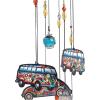 Spoontiques Horse Wind Chime – Outdoor Garden Décor – Decorative Chimes for Yard, Garden, Backyard and Patio Decoration(Hippie Car/Love Bus)