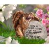 Spoontiques Mushroom House Garden Statue – Decorative Garden Statue – Colorful Home Décor for Indoor or Outdoor Use – Patio Decoration – Garden Accessory(Angel)