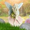 Spoontiques Mushroom House Garden Statue – Decorative Garden Statue – Colorful Home Décor for Indoor or Outdoor Use – Patio Decoration – Garden Accessory(Fairy)