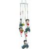 Spoontiques Peanuts Group Wind Chime – Outdoor Garden Décor – Decorative Chimes for Yard, Garden, Backyard and Patio Decoration(Betty Boop Biker)