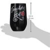 Spoontiques Sea Turtle Stainless Steel Tumbler – Insulated Wine Tumbler with Lid – Double Wall Stainless Steel Stemless Wine Glass – 16oz – 5 5/8″ Tall(Teacher)