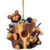 Spoontiques – Birdhouse – Garden Décor – Decorative Bird House for Yard and Garden Decoration – Hanging Novelty for Outdoor Patio – Big Foot Birdhouse(Two Bears)