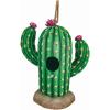 Spoontiques – Birdhouse – Garden Décor – Decorative Bird House for Yard and Garden Decoration – Hanging Novelty for Outdoor Patio – Gnome Birdhouse(Cactus)